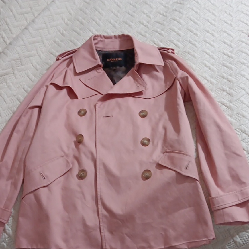 Coach Women's Blush Pink Trench Coat